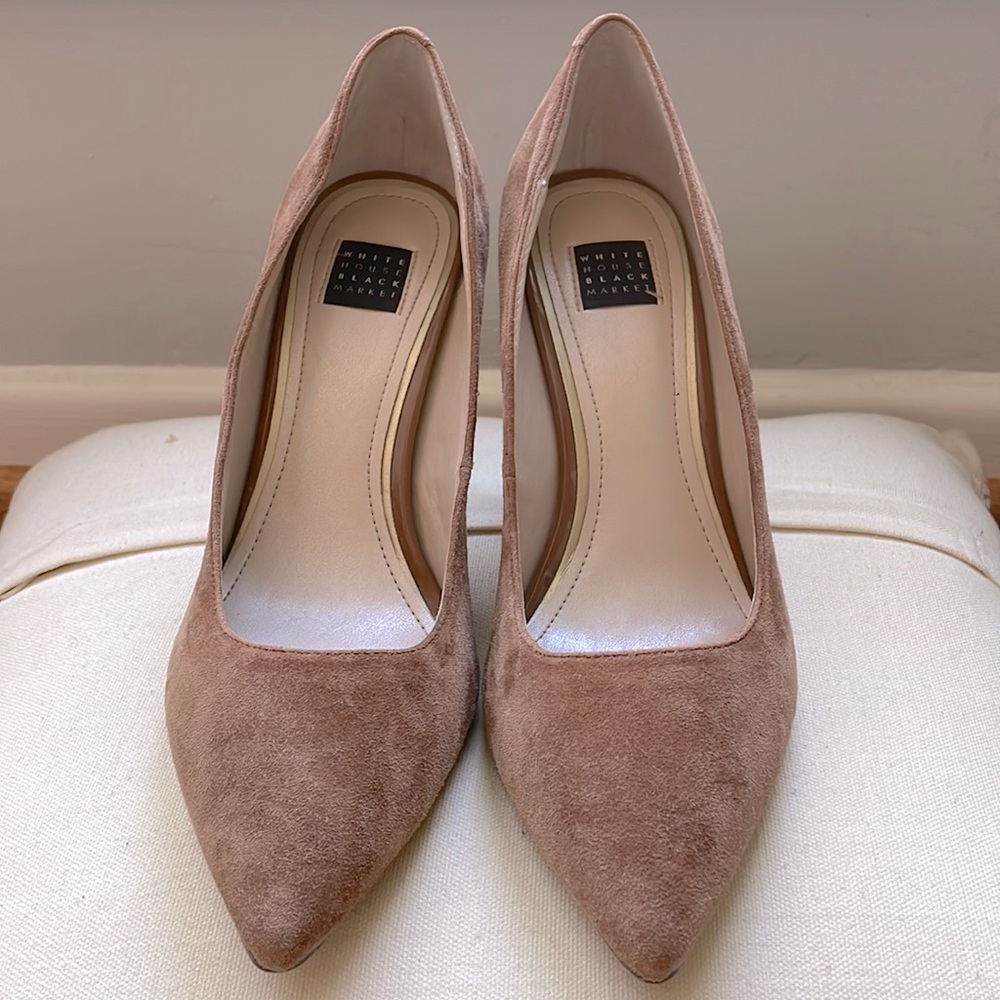 Tan suede heels perfect for fall! One of my favs!